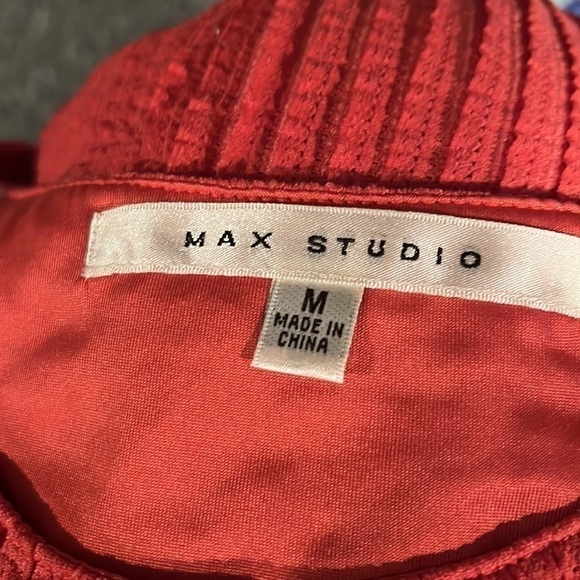 max Studio Burnt Orange Dress - Sleeveless, Lined, Size M - Picture 8 of 10